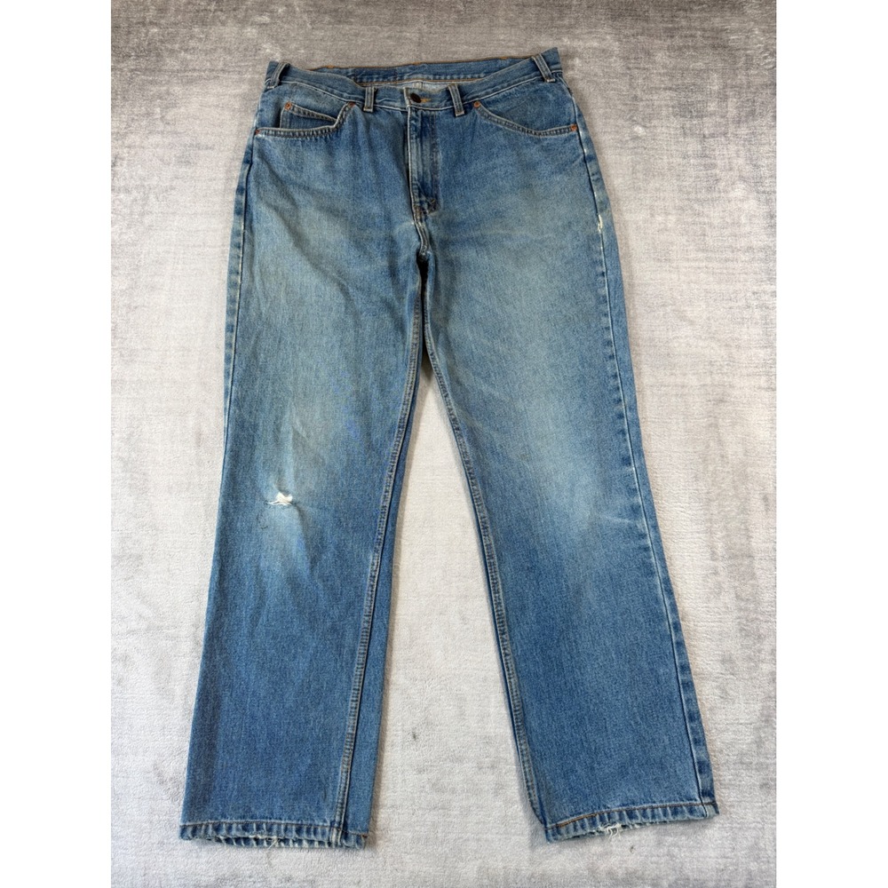 Vintage Levis Jeans Mens 36x30 Blue 506 Orange Tab Distressed Straight Leg